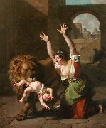 Nicolas-Andre Monsiau Le Lion de Florence oil on canvas